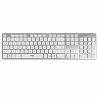 愛(ài)國(guó)者(aigo)V500無(wú)線鍵盤 靜音 105鍵PC麥拉面板筆記本電腦一體機(jī)通用鍵盤 皓月銀