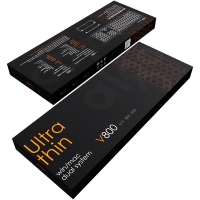 愛國者(aigo) V800鈦灰鍵盤 有線鍵盤 雙系統(tǒng)靜音鍵盤 適配蘋果Mac RGB光 超薄鋁合金 蘋果筆記本電腦 鈦灰
