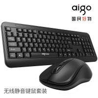 愛國者(aigo）MK1802 無線鍵鼠套裝 臺式電腦筆記本辦公家用鍵鼠套裝
