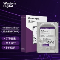 西部數(shù)據(jù)(WD)紫盤 6TB SATA6Gb/s 128M 監(jiān)控硬盤(WD62EJRX)
