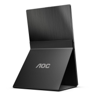 AOC 16T2 15.6英寸全高清便攜式顯示器IPS屏內(nèi)置電池及音響 HDR技術(shù)十點(diǎn)觸控 反向供電 （TypeC接口）