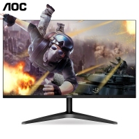 AOC 24B1XH 24英寸顯示器IPS顯示屏HDMI窄邊框不閃屏液晶電腦屏幕全高清廣視角 黑色