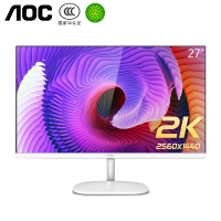 AOC Q27V3/WS 27英寸電腦顯示器2K高清IPS廣視角75Hz低藍(lán)光不閃屏