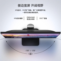 AOC Q24P1U 電腦顯示器 23.8英寸 升降旋轉(zhuǎn) 低藍(lán)光不閃 家用設(shè)計(jì)辦公愛(ài)眼不閃顯示屏