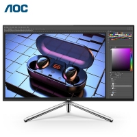 AOC U32U1 4K顯示器31.5英寸 Nano-IPS HDR600 廣色域135%sRGB 升降旋轉(zhuǎn) 內(nèi)置音箱