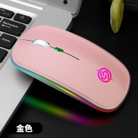 蝰蛇BM110 金色 2.4G版無(wú)線充電游戲鼠標(biāo)臺(tái)式筆記本電腦辦公發(fā)光靜音鼠標(biāo)