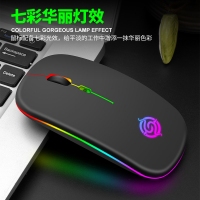 蝰蛇BM110 金色 2.4G版無(wú)線充電游戲鼠標(biāo)臺(tái)式筆記本電腦辦公發(fā)光靜音鼠標(biāo)