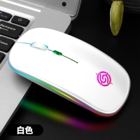 蝰蛇BM110 白色 2.4G版無線充電游戲鼠標臺式筆記本電腦辦公發(fā)光靜音鼠標