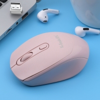 蝰蛇W500 粉色 無線2.4G鼠標(biāo)光電筆記本臺式電腦便攜辦公商務(wù)游戲