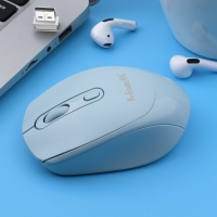 蝰蛇W500 藍(lán)色 無線2.4G鼠標(biāo)光電筆記本臺式電腦便攜辦公商務(wù)游戲