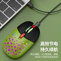 蝰蛇BM900 綠色 無(wú)線鼠標(biāo)可充電發(fā)光創(chuàng)意辦公商務(wù)游戲鼠標(biāo)