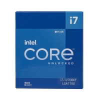 英特爾酷睿十二代 Intel i7-12700KF 臺式機CPU處理器 12核20線程 單核睿頻至高可達5.0Ghz 25M三級緩存