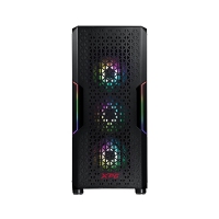 威剛(ADATA)XPG STARKER AIR BLACK 入侵者 烈日版 黑色高端電競(jìng)游戲機(jī)箱 鋼化玻璃側(cè)透