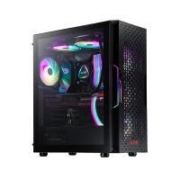 威剛(ADATA)XPG STARKER AIR BLACK 入侵者 烈日版 黑色高端電競(jìng)游戲機(jī)箱 鋼化玻璃側(cè)透
