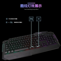 西部獵人 K309 黑色 專(zhuān)業(yè)電競(jìng)游戲機(jī)械鍵盤(pán) 青軸網(wǎng)吧網(wǎng)咖游戲