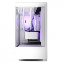 愛國者（aigo）星璨 嵐 白色 游戲電腦主機(jī)箱 支持360水冷/M-ATX主板//四面快拆/270°海景房