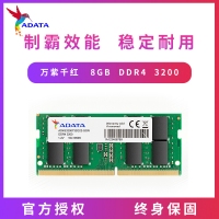 威剛（ADATA）8GB DDR4 3200 筆記本內存條 萬紫千紅