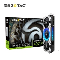 索泰（ZOTAC）RTX4070TI-12GD6X天啟 OC 高端游戲 3D制作電腦獨立顯卡
