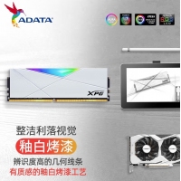 威剛XPG 龍耀 DW50 32G(16G*2) DDR4 4133 釉白電競RGB內(nèi)存條