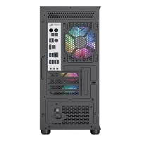 愛國者（aigo）V12 側(cè)透版 黑色電腦機(jī)箱亞克力側(cè)透水冷版主機(jī)箱