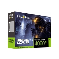 索泰（ZOTAC）RTX 4060Ti-8GB 毀滅者 OC HA 3D渲染設計 電競游戲獨立顯卡
