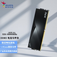 威剛（ADATA）XPG DDR5游戲電競電腦超頻內(nèi)存 32G 6000  黑色內(nèi)存條 高效提速 暢玩游戲