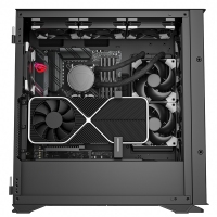 愛國(guó)者（aigo）YOGO K200 黑色 靜音版主動(dòng)防塵寬體電腦機(jī)箱