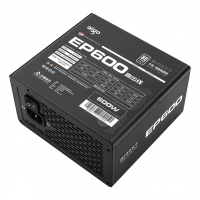 愛國者（aigo） EP600 額定600W 機箱電腦電源(80Plus白牌/主動式PFC/支持背線/大單路12V）