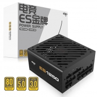 愛國者 電競系列 ES1250 金牌全模組黑色 額定1250W （ATX3.0/原生PCIE5.0支持4090）