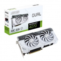 華碩（ASUS）DUAL-RTX4070-O12G-WHITE白色 電競游戲電腦獨(dú)立顯卡