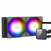 愛國者（aigo）冰魄YW240黑色ARGB版 一體式CPU水冷散熱器 支持1700/AM5