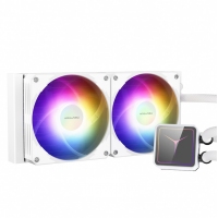 愛國者（aigo）冰魄YW240白色ARGB版 一體式CPU水冷散熱器 支持1700/AM5