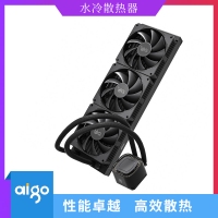 愛國者散熱器 冰魄W360一體式水冷CPU散熱器（支持1700平臺(tái)/9扇葉溫控風(fēng)扇/超大風(fēng)量/LED發(fā)光冷頭/含硅脂）