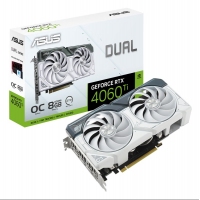 華碩 DUAL-RTX4060TI-O8G-WHITE 電競游戲?qū)I(yè)獨(dú)立顯卡 昆明華碩顯卡