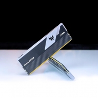 宏碁掠奪者（PREDATOR）32G(16G×2)套裝 DDR5 6800頻率 臺式機內(nèi)存條 Vesta II 炫光星艦RGB燈條(C32) 石耀黑