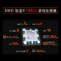 AMD 銳龍9 7900X 處理器 (r9)散片 5nm 12核24線程 4.7GHz 170W AM5接口 云南CPU批發(fā)