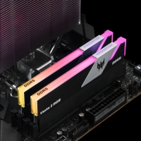 宏碁掠奪者（PREDATOR）炫光星艦 6400 32G(16G×2) DDR5 黑色內(nèi)存 A-die超頻顆粒 電競(jìng)高頻馬甲R(shí)GB燈條 昆明內(nèi)存批發(fā)