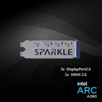 英特爾顯卡 SPARKLE A380 6GD6-HSA(單風(fēng)扇) HDMI+DP*3  云南顯卡