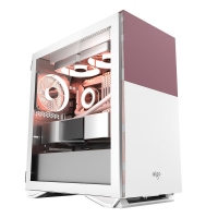 愛(ài)國(guó)者（aigo）YOGO M6 絳紫白 游戲藥丸MINI臺(tái)式機(jī)電腦機(jī)箱（支持M-ATX主板/240水冷/側(cè)拉式鋼