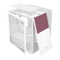 愛(ài)國(guó)者（aigo）YOGO M6 絳紫白 游戲藥丸MINI臺(tái)式機(jī)電腦機(jī)箱（支持M-ATX主板/240水冷/側(cè)拉式鋼
