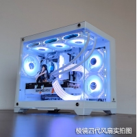 天極風(fēng) TJ-120 LJ-2 12CM 凌鏡四代 ARGB（黑色）機(jī)箱風(fēng)扇 神光同步5V3針ARGB PWM溫控調(diào)速