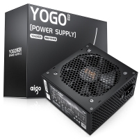 愛國者（aigo) YOGO380 直出線【額定230W】 黑色 電腦開關(guān)電源 品質(zhì)電容/寬幅設(shè)計/不虛標(biāo)