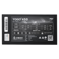 愛(ài)國(guó)者（aigo) YOGO380 直出線【額定230W】 黑色 電腦開關(guān)電源 品質(zhì)電容/寬幅設(shè)計(jì)/不虛標(biāo)