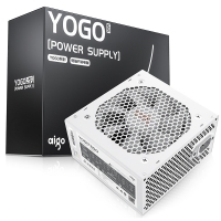 愛國者（aigo) YOGO650 直出線【額定500W】 白色 電腦開關(guān)電源 品質(zhì)電容/寬幅設(shè)計/不虛標(biāo)
