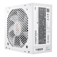 愛國者（aigo) YOGO650 直出線【額定500W】 白色 電腦開關(guān)電源 品質(zhì)電容/寬幅設(shè)計/不虛標(biāo)