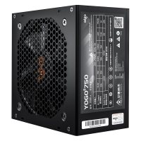 愛國(guó)者（aigo) YOGO750 直出線【額定600W】 黑色 電腦開關(guān)電源 品質(zhì)電容/寬幅設(shè)計(jì)/不虛標(biāo)