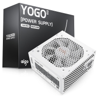 愛國者（aigo) YOGO750 直出線【額定600W】 白色 電腦開關(guān)電源 品質(zhì)電容/寬幅設(shè)計/不虛標(biāo)