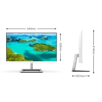 飛利浦（PHILIPS）241E1W 23.8寸 白色辦公顯示器 全高清 75Hz 低藍(lán)光不閃屏 窄邊框 支持壁掛 電腦顯示屏 傳上去批發(fā)