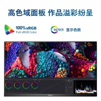 飛利浦（PHILIPS）24E1N5600E 24寸 IPS 2K高清顯示器 電腦旋轉(zhuǎn)豎屏幕 Type-C外接設(shè)計屏