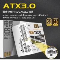 愛國(guó)者 電競(jìng)系列 ES1250 金牌全模組白色 額定1250W （ATX3.0/原生PCIE5.0支持4090）